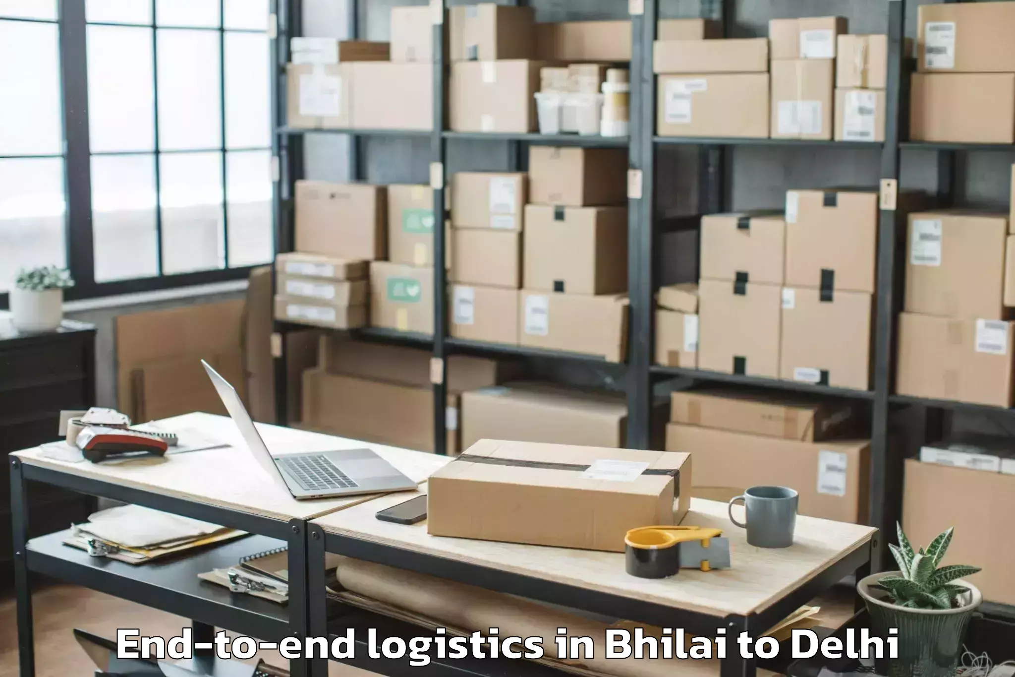 Easy Bhilai to Pitampura End To End Logistics Booking